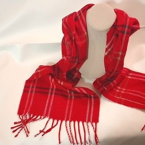 Cejon red plaid scarf